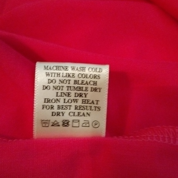 Hot Pink S.Sleeve Sides out that Tie Dress NWT Size M - Picture 12 of 12